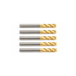 1/4 in 3FL End Mill – ZrN – (5 Pack)