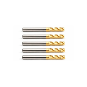 1/4 in 3FL End Mill – ZrN – (5 Pack)